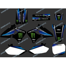 Poder 0284 estilo nova equipe gráfica & Backgrounds decalques adesivos Kits para 4 cursos Yz250f Yz400f Yz426f Yzf 1999 2000 2001 2002